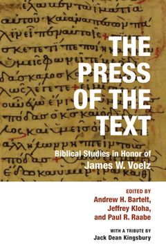 portada The Press of the Text (en Inglés)