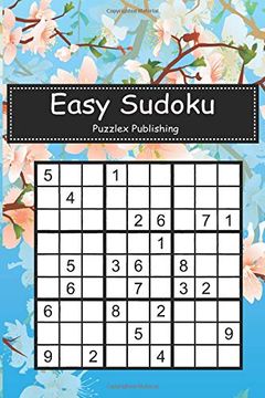 portada Easy Sudoku: Sudoku Puzzle Game for Beginers With Blossoming Tree Brunch in the Garden Cover (en Inglés)