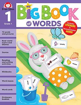 portada Evan-Moor my First big Book of Words, Grade 1 Workbook, Stickers, Audio Read-Alouds, Vocabulary, Word Recognition, Writing Skills, Bingo, Drawing,. Learning, Reading (my big Book of Words) (in English)