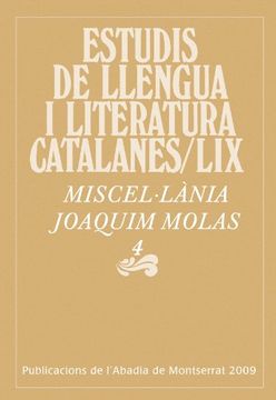 portada Miscel·lània Joaquim Molas, 4 (Estudis de Llengua i Literatura Catalanes)