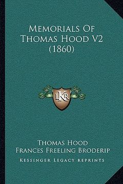 portada memorials of thomas hood v2 (1860)