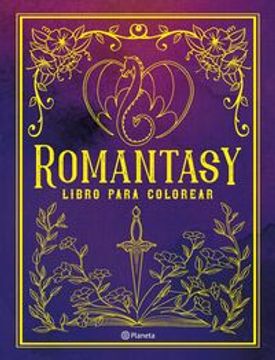 portada Romantasy. Libro para colorear