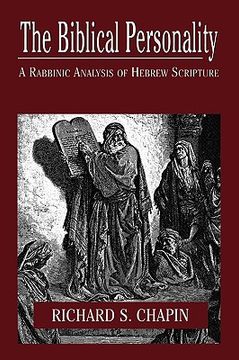 portada the biblical personality: a rabbinic analysis of hebrew scripture