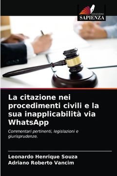 portada La citazione nei procedimenti civili e la sua inapplicabilità via WhatsApp (en Italiano)
