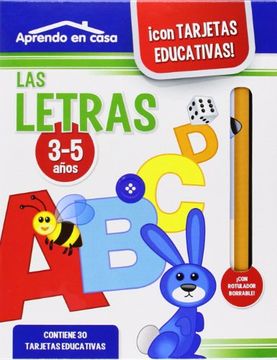 portada Aprendo en Casa con Tarjetas Educativas: Las Letras (in Spanish)