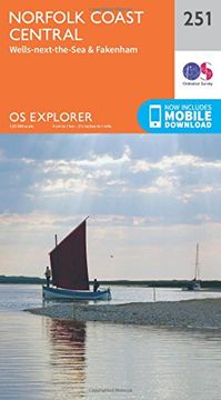 portada Norfolk Coast Central (OS Explorer Map)