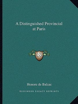 portada a distinguished provincial at paris (in English)