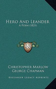 portada hero and leander: a poem (1821) (in English)