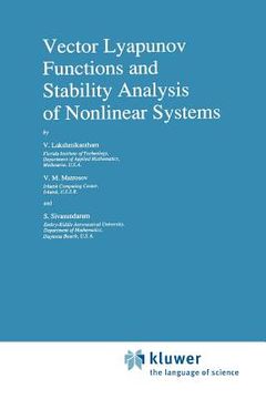 portada vector lyapunov functions and stability analysis of nonlinear systems (en Inglés)