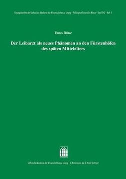 portada Der Leibarzt als Neues Phanomen an den Furstenhofen des Spaten Mittelalters (en Alemán)