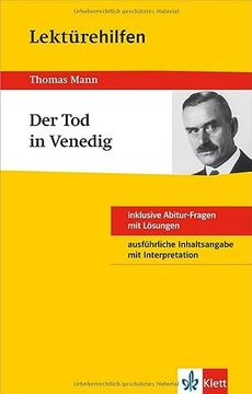 portada Klett Lektürehilfen Thomas Mann, der tod in Venedig: Für Oberstufe und Abitur (en Alemán)