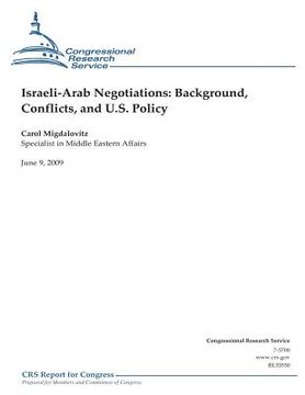 portada Israeli-Arab Negotiations: Background, Conflicts, and U.S. Policy (en Inglés)
