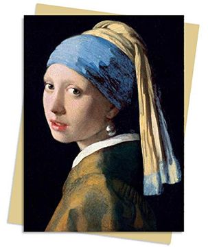 portada Johannes Vermeer: Girl With a Pearl Earring Greeting Card Pack: Pack of 6 (Greeting Cards) (en Inglés)