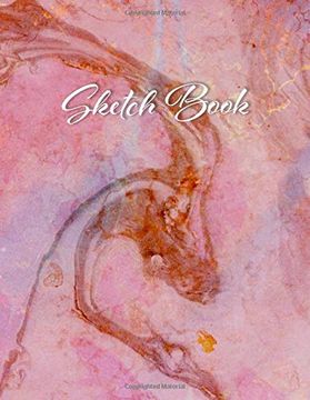 portada Sketch Book: Marble Sketchbook for Drawing and Painting, Doodling, Writing and Sketching | Abstract Cover - Pink Galaxy Pegasus | 8. 5" x 11", a4, 112 Pages for Sketching 