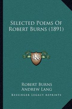 portada selected poems of robert burns (1891)