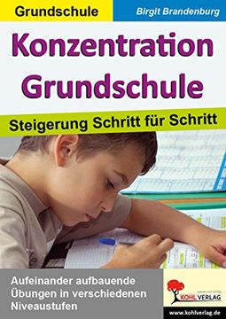 portada Konzentration Grundschule: Steigerung Schritt für Schritt (en Alemán)