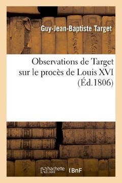 portada Observations de Target sur le Proces de Louis xvi (en Francés)