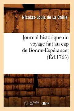 portada Journal Historique Du Voyage Fait Au Cap de Bonne-Espérance, (Éd.1763) (in French)