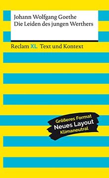 portada Die Leiden des Jungen Werthers. Erste Fassung von 1774. Textausgabe mit Kommentar und Materialien: Reclam xl? Text und Kontext (in German)