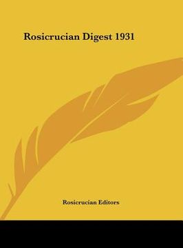 portada rosicrucian digest 1931 (en Inglés)