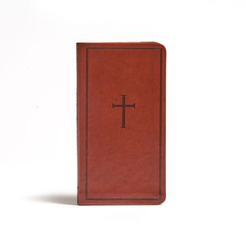portada Csb Single-Column Pocket new Testament, Brown Leathertouch (in English)