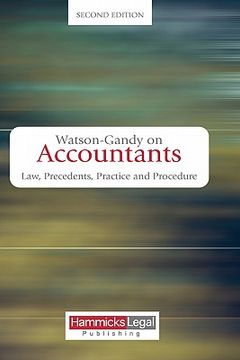 portada watson-gandy on accountants: law, precedents, practice and procedure (second edition)