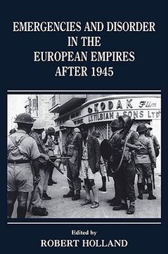 portada emergencies and disorder in the european empires after 1945 (en Inglés)