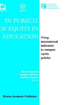 portada in pursuit of equity in education: using international indicators to compare equity policies