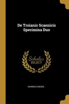 portada De Troianis Scaenicis Specimina Duo