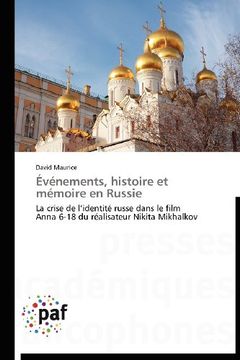 portada Evenements, Histoire Et Memoire En Russie