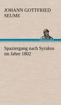 portada Spaziergang Nach Syrakus im Jahre 1802 (en Alemán)