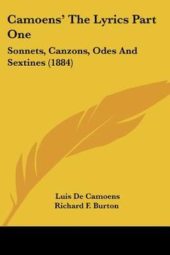 portada camoens' the lyrics part one: sonnets, canzons, odes and sextines (1884) (en Inglés)