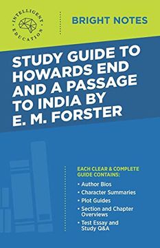 portada Study Guide to Howards end and a Passage to India by E. M. Forster (Bright Notes) (in English)