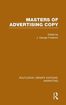 portada Masters of Advertising Copy (Rle Marketing) (Routledge Library Editions: Marketing) (en Inglés)