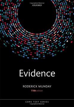 portada Evidence (Core Texts Series) (en Inglés)