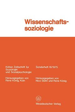 portada Wissenschaftssoziologie: Studien und Materialien (en Alemán)