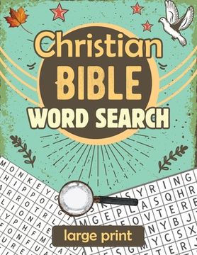 portada Christian Bible Word Search: Large print biblical puzzle book 8.5x11 (en Inglés)