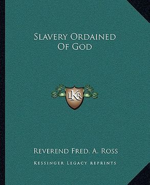 portada slavery ordained of god
