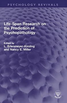 portada Life-Span Research on the Prediction of Psychopathology (Psychology Revivals) 