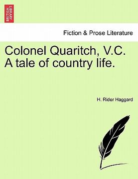 portada colonel quaritch, v.c. a tale of country life. vol. ii (en Inglés)