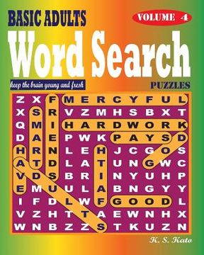 portada BASIC ADULTS Word Search Puzzles, Vol. 4 (en Inglés)