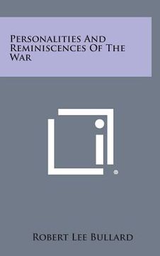 portada Personalities and Reminiscences of the War (en Inglés)