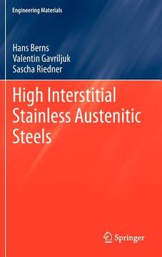 portada high interstitial stainless austenitic steels (en Inglés)