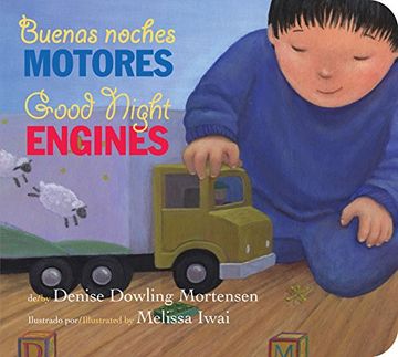 portada Buenas noches motores/Good Night Engines bilingual board book (Spanish and English Edition)