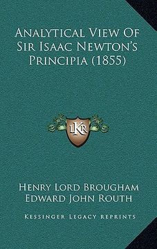 portada analytical view of sir isaac newton's principia (1855) (en Inglés)
