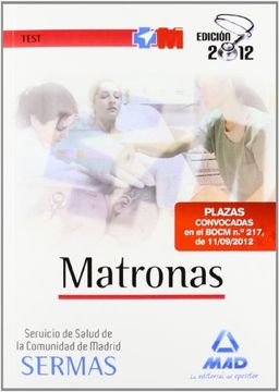 portada Test - Matronas Servicio Salud Comunidad de Madrid - Sermas (Madrid (Mad))