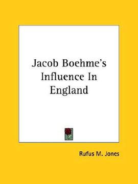 portada jacob boehme's influence in england (in English)