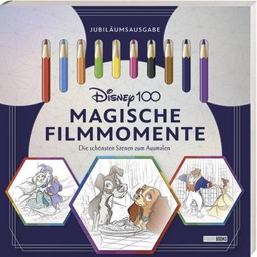 portada Disney 100: Magische Filmmomente - die Schönsten Szenen zum Ausmalen (en Alemán)