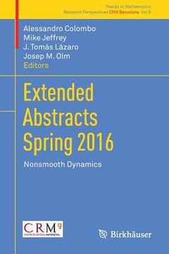 portada Extended Abstracts Spring 2016: Nonsmooth Dynamics (en Inglés)