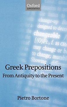 portada Greek Prepositions: From Antiquity to the Present (Oxford Linguistics) (en Inglés)